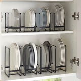 Dish Rack - Heavy-Duty Metal Vertical Plate and Bowl Organiser Matte Kitchen & Dining Dish Racks