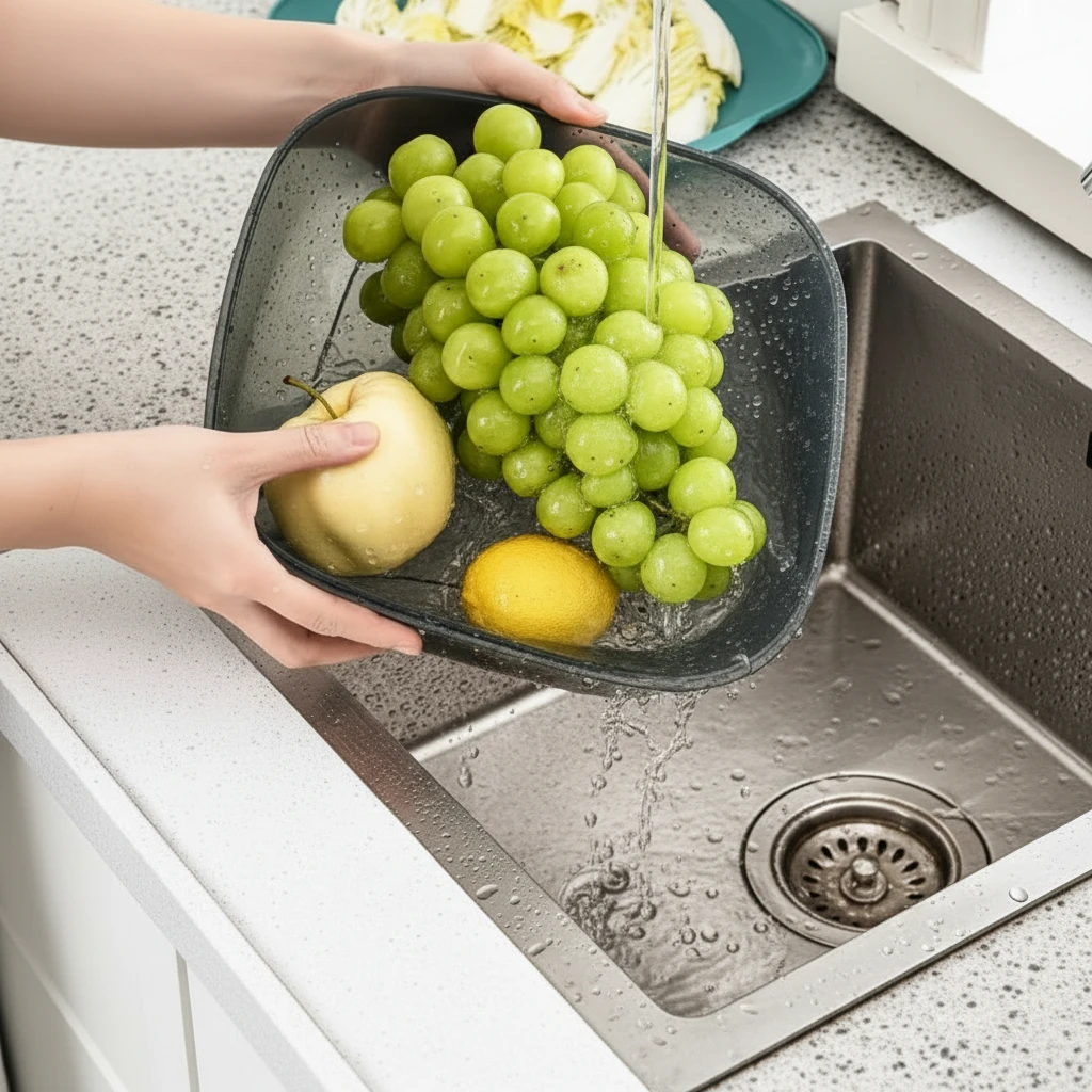 Square Acrylic Food Cover with Base Dish 28x26x9cm Microwave Safe Stackable Dustproof Steam Vent Teal Clear Kitchen & Dining Food Container Covers