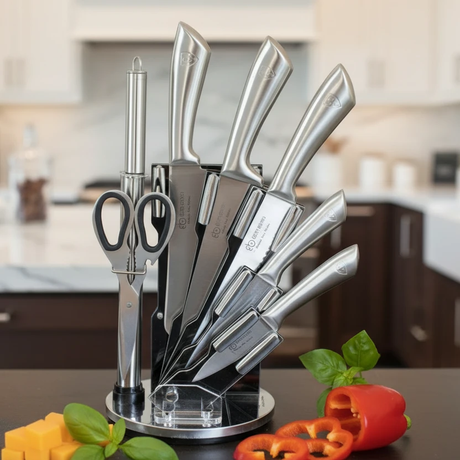 Top Chef 8-Piece Professional Knife Set with Rotating Stand Kitchen & Dining Kitchen Knives