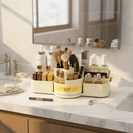 Makeup Organizer - 360 Degree Rotating Multipurpose Storage 33x20cm Home & Garden Household Storage Caddies