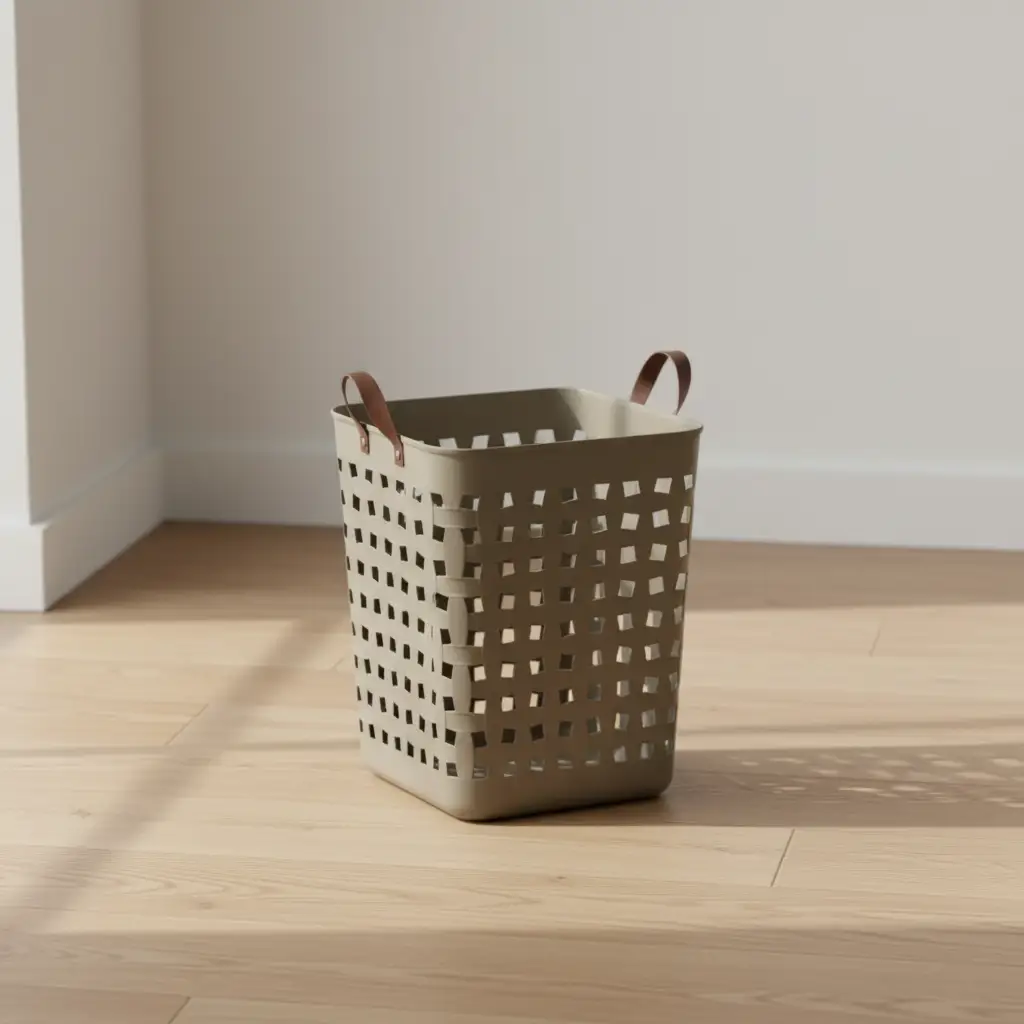 Modern Laundry Basket With Handles Breathable Design For Home Home & Garden Laundry Baskets