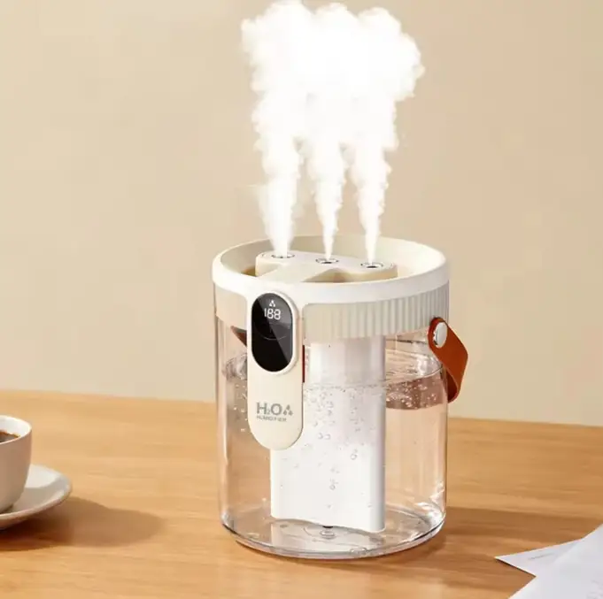 Humidifier - H2O Triple Mist USB Large Capacity with LED Display and Night Light Home & Garden Uncategorized