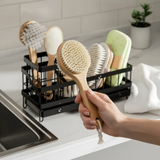 Sink Caddy - Multifunctional Sponge & Detergent Rack with Draining Tray Kitchen & Dining Sink Caddies