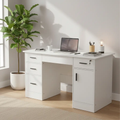 Office Desk with Lockable Drawers & Cabinet Office Desk Desks
