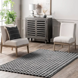 Carpet - Ashler Rabbit Fur Bubble Texture Cream Beige Grey Blue Orange Home & Garden Rugs