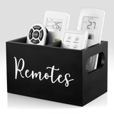 Remote Control Holder Storage Organizer Box with Handle 3 Compartments Home & Garden Household Storage Caddies