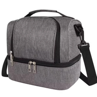 Insulated Lunch Bag Dual Compartment with Shoulder Strap Bags & Accessories Lunch Bags