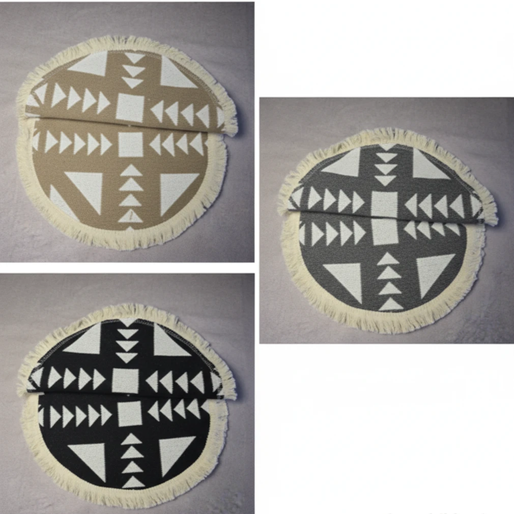 6pcs Unique Table Mats with Double Sided Table Runner Set Home Decor Table Runners