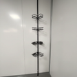 4-Tier Telescopic Corner Bathroom Shower Caddy Organizer 109-290cm Adjustable No-Drill Matte Black Home & Garden Uncategorized