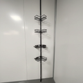4-Tier Telescopic Corner Bathroom Shower Caddy Organizer 109-290cm Adjustable No-Drill Matte Black Home & Garden Uncategorized