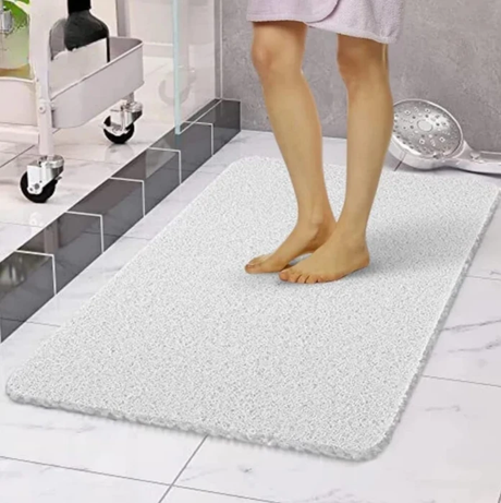 Loofah Bath Mat 50x80cm with Drainage Non-Slip Washable Home & Garden Bath Mats & Rugs