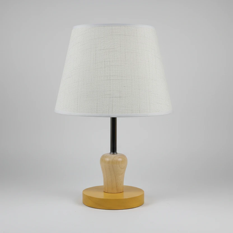Creative LED Solid Wood Fabric Table Lamp Nordic Style 35x25x25cm Home & Garden Table Lamps