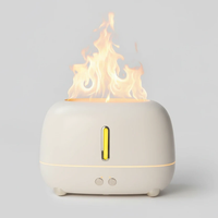 Flame Effect Humidifier 250ml USB LED Aroma Diffuser Cool Mist Home & Garden Air Diffusers