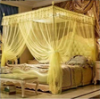 Straight Nets Mosquito Net Canopy 4-Corner with Ruffled Trim Multiple Sizes Home & Garden Bed Canopies