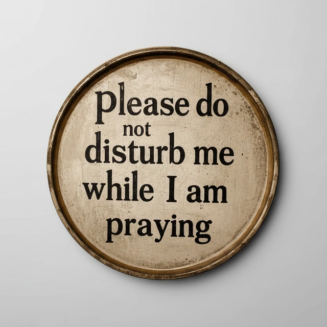 2D Flat Wooden Do Not Disturb Hanging Decor Sign Round Wall Art Home & Garden Novelty Signs