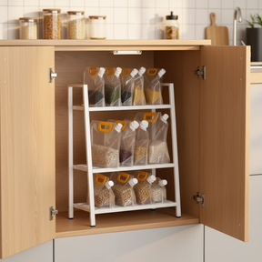 Storage Bags - Transparent Sealed Grains Moisture-Proof Set of 6 Kitchen & Dining Food Storage Bags