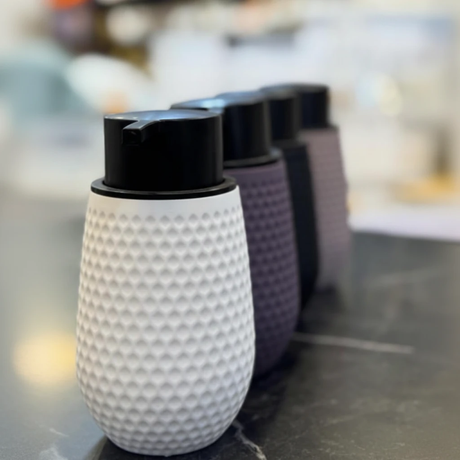 Luxury Textured Lotion Pump Dispenser with Honeycomb Pattern Home & Garden Soap & Lotion Dispensers