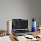 Premium Gradient Water Flask with Handle and Leak-Proof Lid