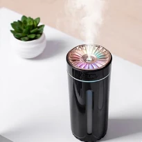 300ml Wireless Rechargeable Car Humidifier Aromatherapy Diffuser Colourful LED Night Light USB Ultrasonic Pink White Black Home & Garden Humidifiers