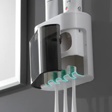 Toothpaste Dispenser - Wall-Mounted Automatic UV Sterilizer Magnetic Cup Home & Garden Toothbrush Holders