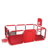 Baby Play Pen with Basketball Hoop Football Goal and 30 Balls Kids Safety Fence Home & Garden Play Yards