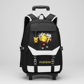 Pokemon Trolley Backpack Student Stair Climbing Large Capacity Waterproof School Bag Kids & Baby School Backpacks