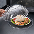 Microwave Splatter Cover with Transparent Base Plate Acrylic BPA-Free Steam Vent Kitchen & Dining Microwave Oven Accessories