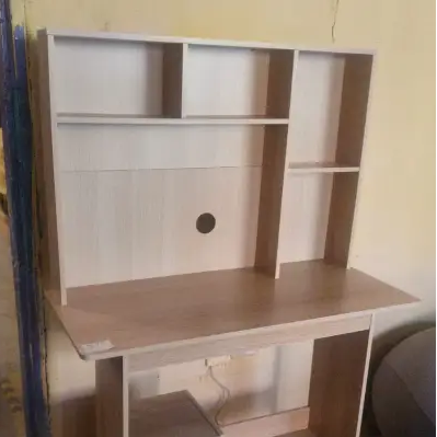 Computer Desk with Hutch, Drawers & Keyboard Tray Computer Desk Desks