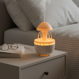 Jellyfish Rotating Mushroom Aromatherapy Cool Mist Humidifier Night Light Essential Oil Diffuser Remote Control Timer Auto Off Home & Garden Humidifiers