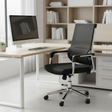 Mid-Back Mesh Office Chair with Footrest Office Chairs