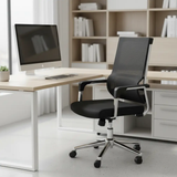 Mid-Back Mesh Office Chair with Footrest Office Chairs