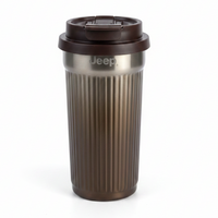 550ml Jeep Thermos Cup with Straw 20oz SUS316 Stainless Steel Vacuum Insulated Kitchen & Dining Thermoses