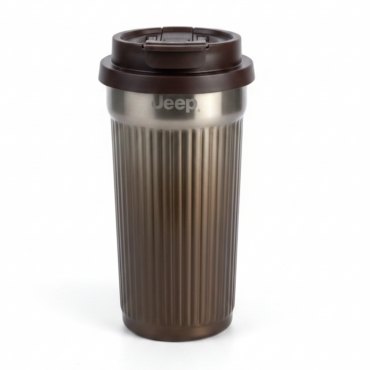 550ml Jeep Thermos Cup with Straw 20oz SUS316 Stainless Steel Vacuum Insulated Kitchen & Dining Thermoses