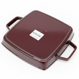 Staub Square Grill Pan 23cm Cast Iron with Enamel Coating Kitchen & Dining Griddles & Grill Pans