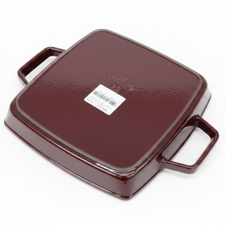 Staub Square Grill Pan 23cm Cast Iron with Enamel Coating Kitchen & Dining Griddles & Grill Pans