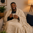 200 × 230cm Textured Fleece Blanket Fleece Blanket Throw Blankets