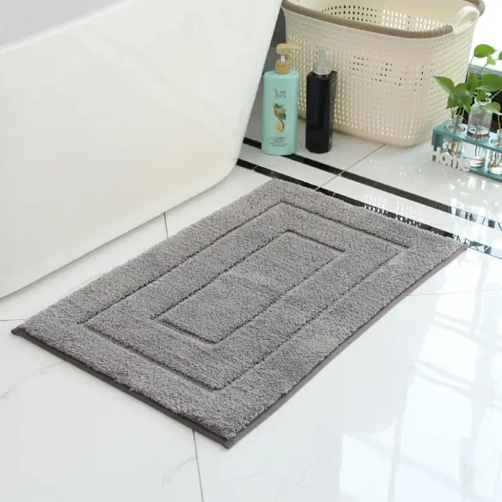Bathroom Mat - Flocking Non-Slip Water Absorbent Home & Garden Bath Mats & Rugs