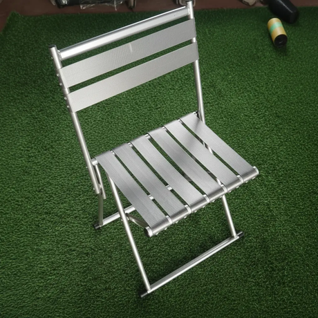 Folding Chair - Portable Camping Chair with Backrest Aluminium Frame Outdoor Sports & Fitness Folding Chairs