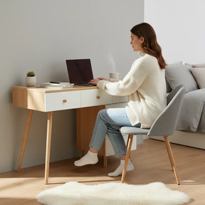 Scandinavian Study Desk with 6 Drawers Study Desk Desks
