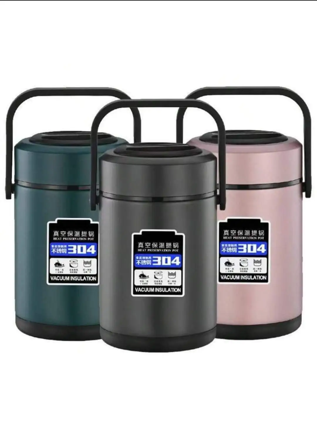 1.7L Vacuum Thermal Lunch Box Food Flask Kitchenware Thermoses