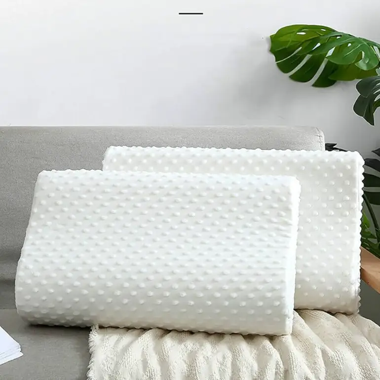 Latex Pillow - Orthopedic Contour Memory Foam Cervical Neck Support Single Pair Home & Garden Pillows