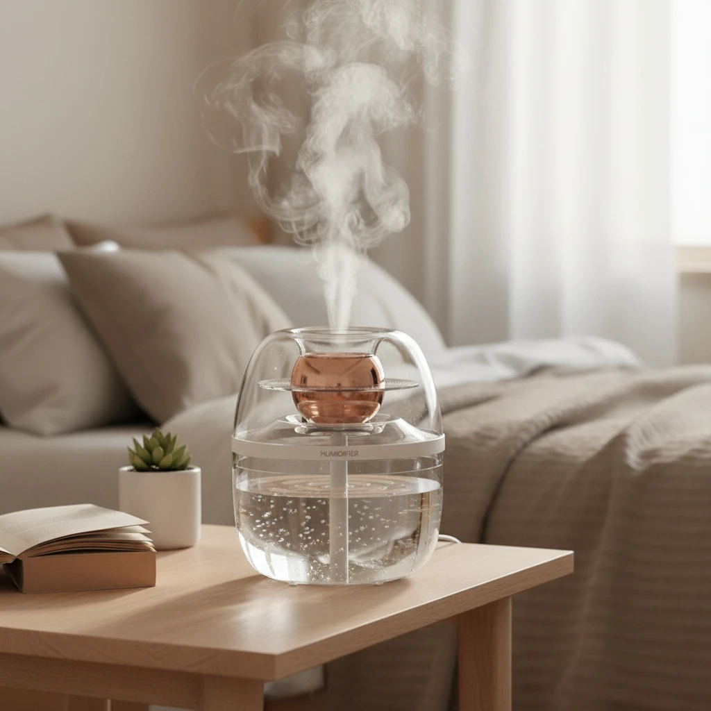 AeroGlow Dual-Mist Humidifier with Nano Atomization Night Light and Auto Shut-Off Home & Garden Humidifiers