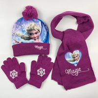 Kids Cartoon Princess Winter Set Baby & Kids Baby & Children's Hats