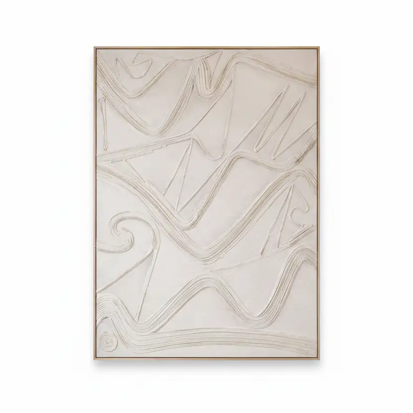 Sculptural Geometric Textured Wall Art Wall art Visual Artwork