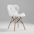 Dining Chair - Modern Eames Style with Wood Legs