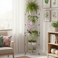 6-Tier Corner Plant Stand Metal Frame Flower Organizer Home & Garden Plant Stands