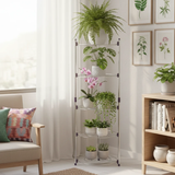 6-Tier Corner Plant Stand Metal Frame Flower Organizer Home & Garden Plant Stands
