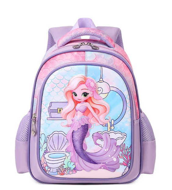 Kid's Cartoon Themed School Backpack 3D Design for Kindergarten A5 Size