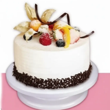 Cake Turntable - 360 Rotating Decorating Stand Plastic White Kitchen & Dining Turntables