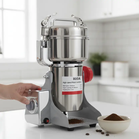 Grain Grinder Mill - 800g Electric Stainless Steel High Speed Kitchen & Dining Spice Grinders